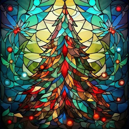 1 Christmas Tree Diamond Painting Kits 5D Diamond Painting