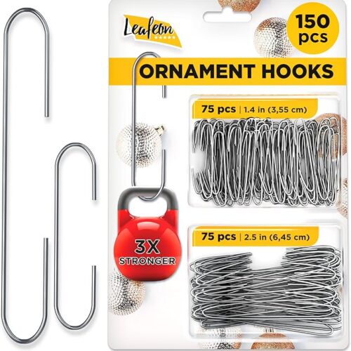 150 Pack Christmas Ornament Hooks – Great Xmas Ornament Hangers
