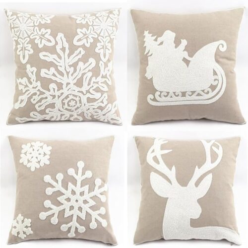 Decorative Square Cushion Covers Shells 18 X 18 Inches for Bed,Sofa,Couch
