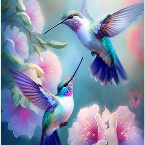 12x16inch Hummingbird Diamond Painting Kits for Adults