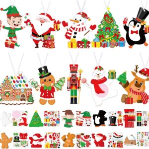 50 Pcs Christmas Crafts Kits for Kids Christmas Arts and Crafts DIY Christmas Ornament Kit
