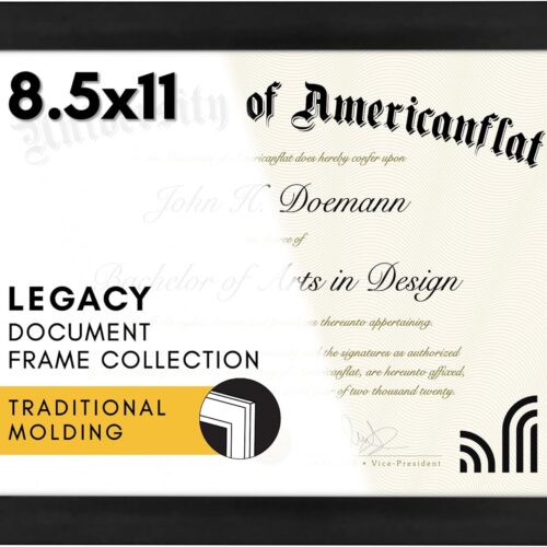 1 8.5x11 Diploma Frame with Shatter-Resistant Glass