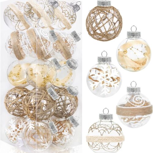 1 20PCS Christmas Ball Ornaments 70mm/2.76" Christmas Tree Decorations
