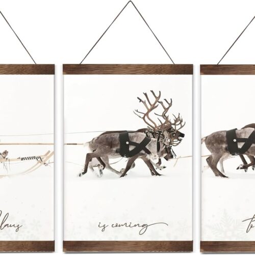 Cute Christmas Posters Wall Art Funny Christmas Classic Aesthetic Decor 8"X11"X3Pcs