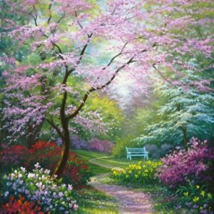 Landscape 5D DIY Diamond Art Kits Full Drill Diamond Dots for Gift Wall Decor and Relaxation Gem Arts 12x16 inch
