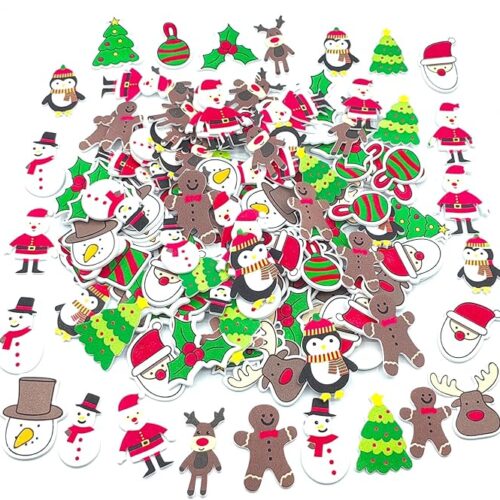 1 342PCS Foam Stickers Christmas,Fancy Christmas Stickers for Kit
