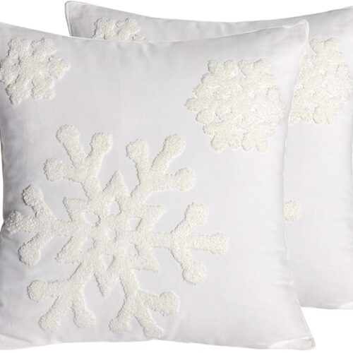 1 18x18,Cotton Christmas Blessing Throw Pillow Cover