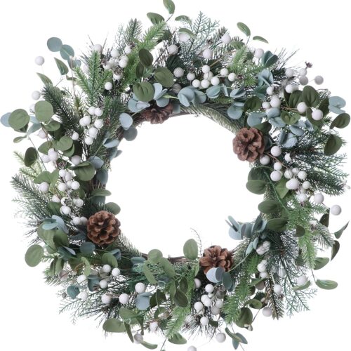 20 Inches Christmas Wreaths for Front Door Holiday Christmas