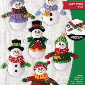6 Piece Ornament Making Kit, Snow Much Fun
