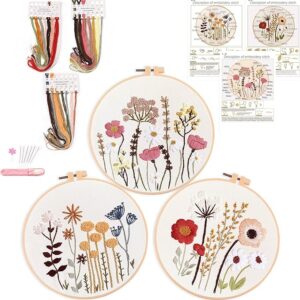Harimau 3 Pack Embroidery Kit for Beginners