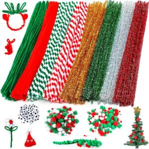 700 Pcs Pipe Cleaners Craft Set Including 200 Pcs Pipe Cleaners