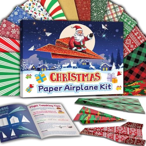 Paper Airplane Kit, Christmas Stocking Stuffers for Kids