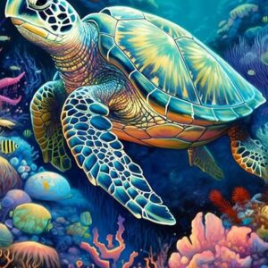 Sea Turtle Diamond Art Painting Kits for Adults