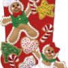 Gingerbread Friends Felt Stocking Kit