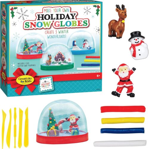 Make Your Own Holiday Snow Globes - Holiday Crafts for Kids, Create 3 DIY Snow Globes, Christmas Activities for Kids Ages 6-8+