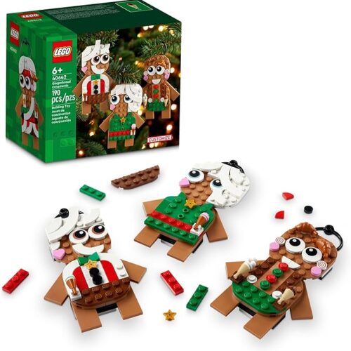 1 Gingerbread Ornaments - Christmas Tree Ornaments Building Set for Kids
