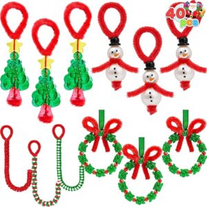Christmas Beaded Ornament Craft, Make Up to 40 Hanging Ornaments of Snowman