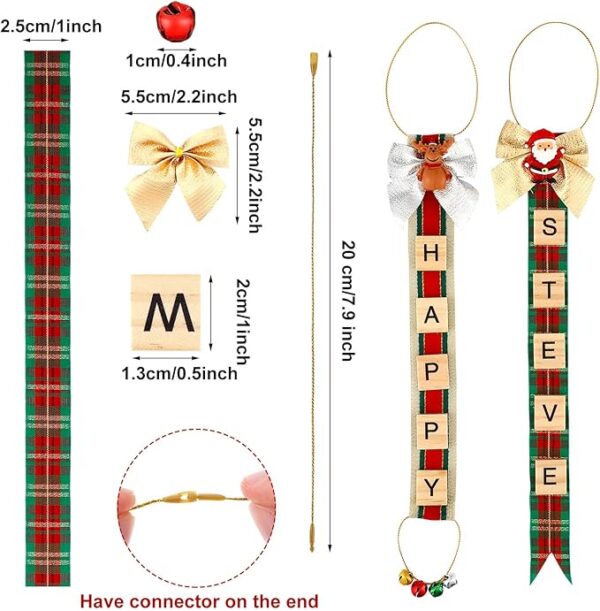 452 Pcs Personalized Christmas Craft Kits DIY Christmas Ornaments 5