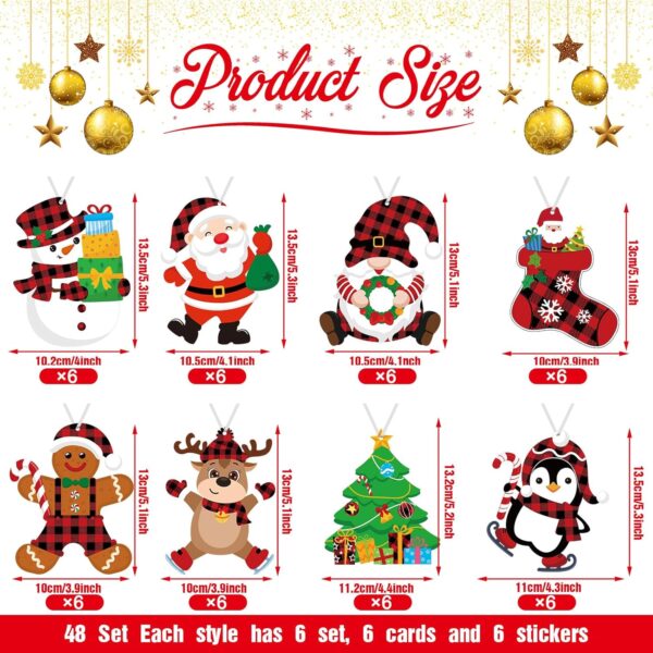 48 Pcs DIY Christmas Ornaments Kit Make Your Own Christmas Craft 5