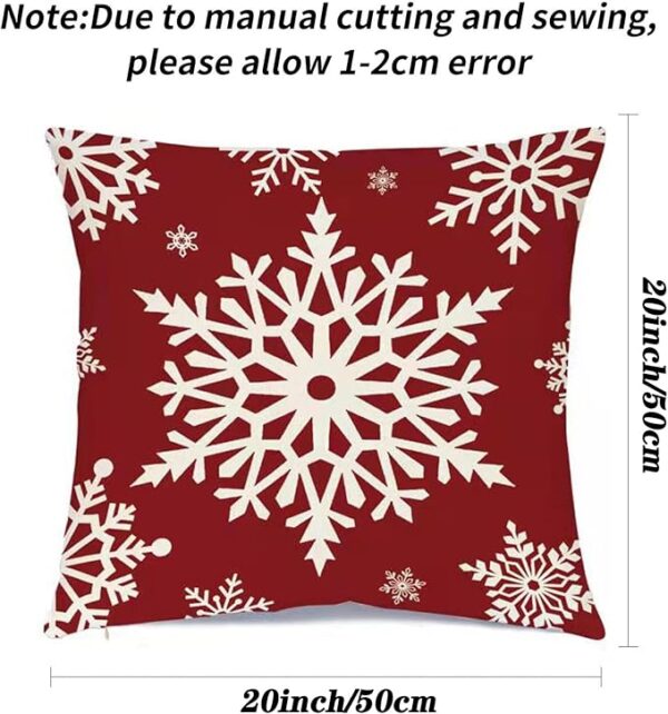 Christmas Decorations Pillow Covers 20 × 20 Inch Set of 4 5