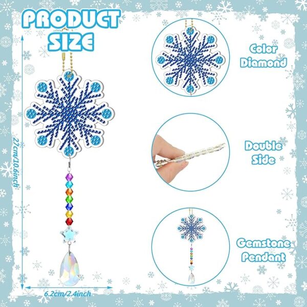 9 Pcs Christmas Diamond Art Suncatcher 5