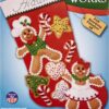 Gingerbread Friends Felt Stocking Kit