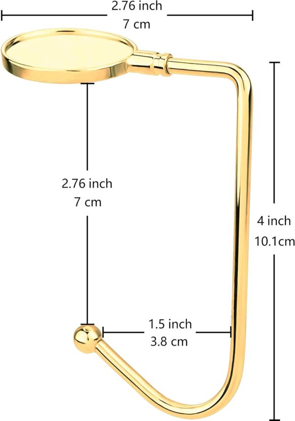 6 Pack Non-Slip Stocking Mantel Holders Hooks Hanger (Gold) 5