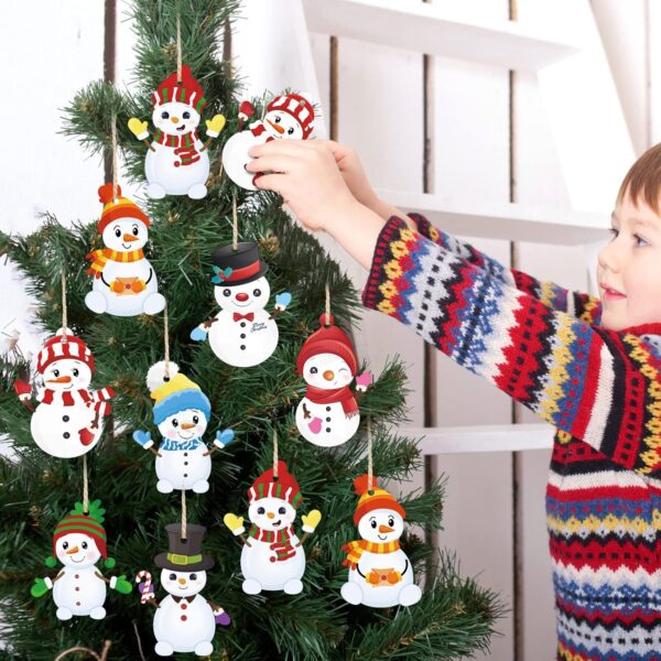 48 Pieces Christmas Snowman Craft Kit for Kids Christmas Arts and Crafts 4
