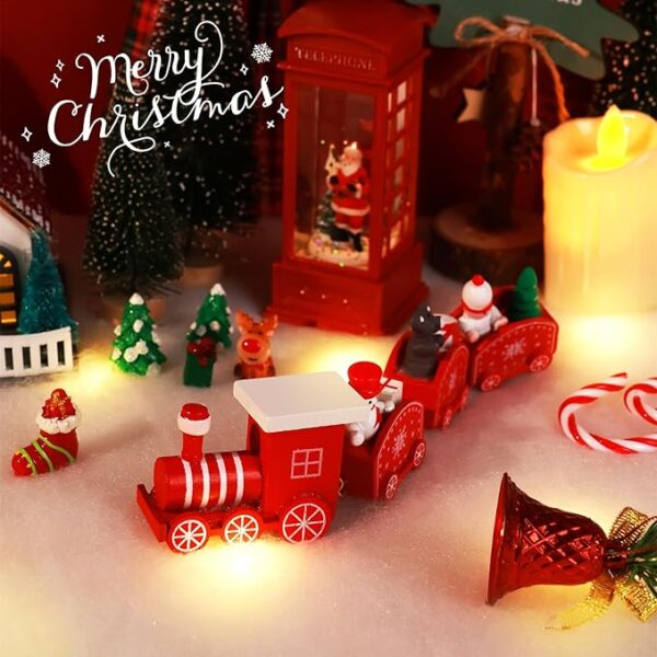 1 Set LED Christmas Fake Snow Blanket Roll with Lights 4