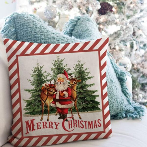 Vintage Christmas Pillow Covers 18x18 Set of 4 4