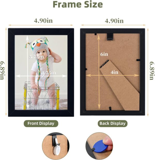 4x6 Inch Picture Frames,Set of 10 Picture Frames (Black) 4