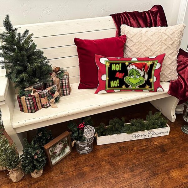 Christmas Lumbar Pillow Covers 12x20 Set of 2 Green 12 x 20 4