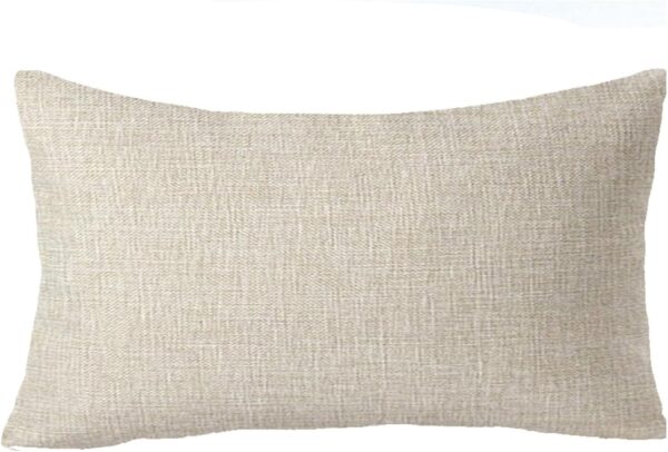 Happy Winter Snowflakes Merry Christmas Cotton Linen Decorative Throw Pillow Cover Cushion Case 12x20 inches 2