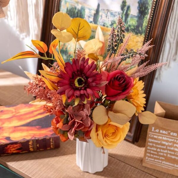 Artificial Fake Flowers Plants Silk Flower Arrangements Wedding Bouquets Decorations 3