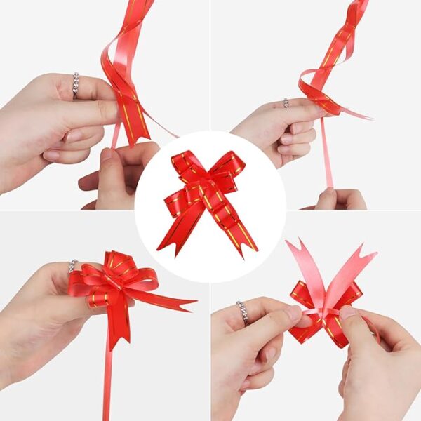 10 PCS Christmas Cellophane Wrap Bags, 24” X 35” Inch X-Large Christmas Gift Basket Bags 3
