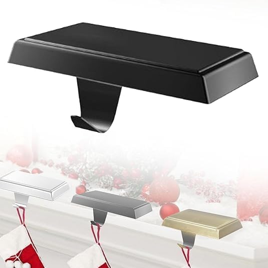 Mantel Stocking Hangers Hanging Hooks for Fireplace Stand Hanger 3