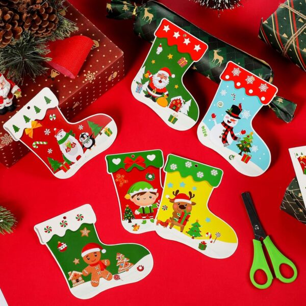 48 Pcs Christmas Stockings Christmas Tree Stockings Ornaments Kit 3
