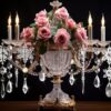 18pcs Crystal Christmas Ornaments for Tree Decorations-Hanging Acrylic Snowflake Icicle Ornaments with Drop Pendants