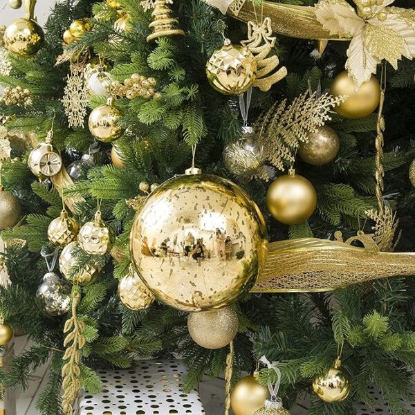 Shiny Christmas Ball Ornaments,Giant Hanging Christmas Tree Ornament Decorations for Holiday 2