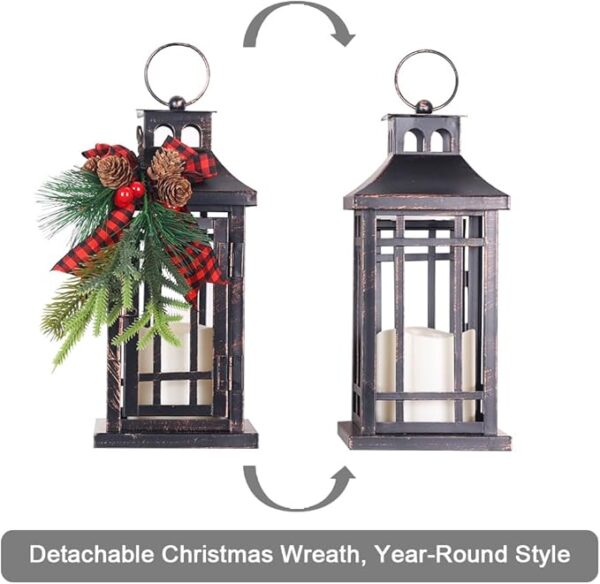 Outdoor Christmas Led Lanterns Decorative for Table Centerpieces 2
