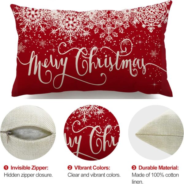 Christmas Pillow Covers 12x20 Winter 2