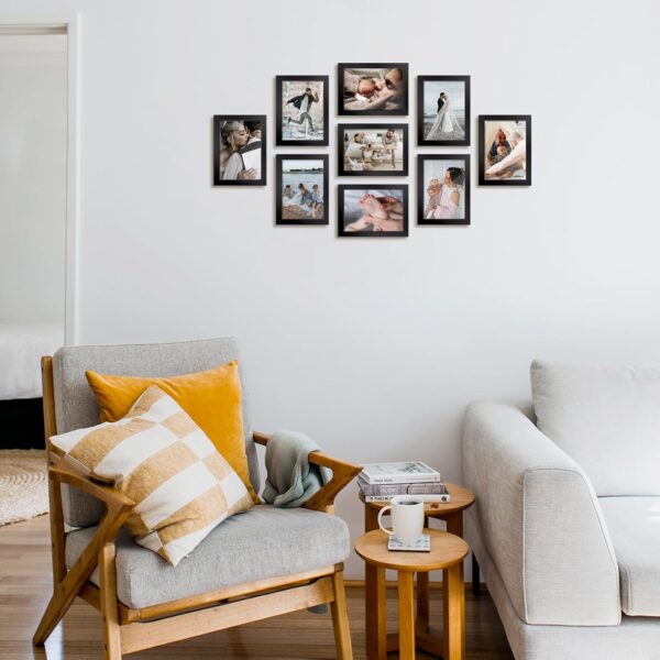 4x6 Inch Picture Frames,Set of 10 Picture Frames (Black) 2