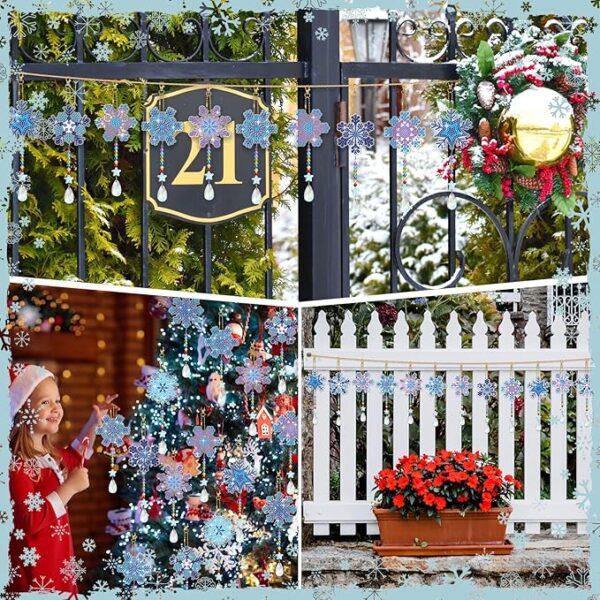 9 Pcs Christmas Diamond Art Suncatcher 2