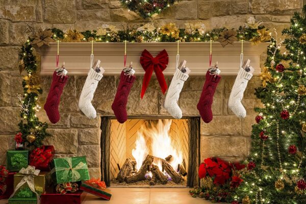 6 Pack Non-Slip Stocking Mantel Holders Hooks Hanger (Gold) 2