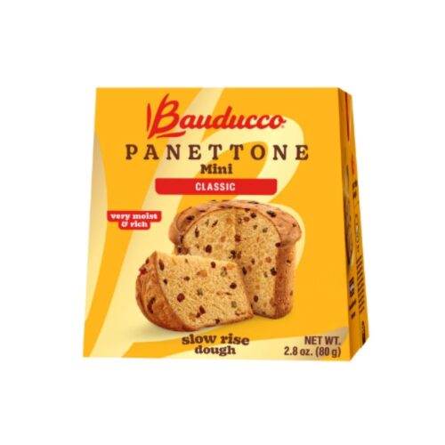 Mini Panettone - Moist & Fresh Holiday Cake - Traditional Italian Recipe With Candied Fruit & Raisins - 2.8oz