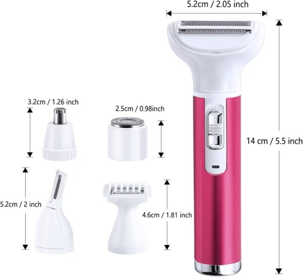 Electric Razor for Women Removal for Body Nose Hair Trimmer Face Shavers Eyebrow Legs Armpit 2