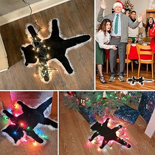 Light Up Fried Cat Rug Funny Christmas Lights Decoration Floor 3
