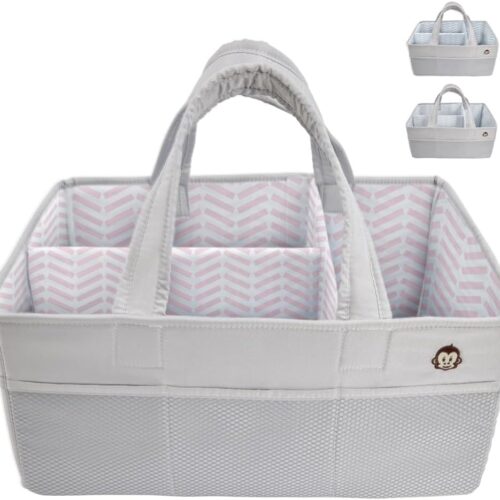 6127JGro39L._AC_SL1000_ Oversized Stain Resistant Baby Diaper Caddy Organizer with Handle