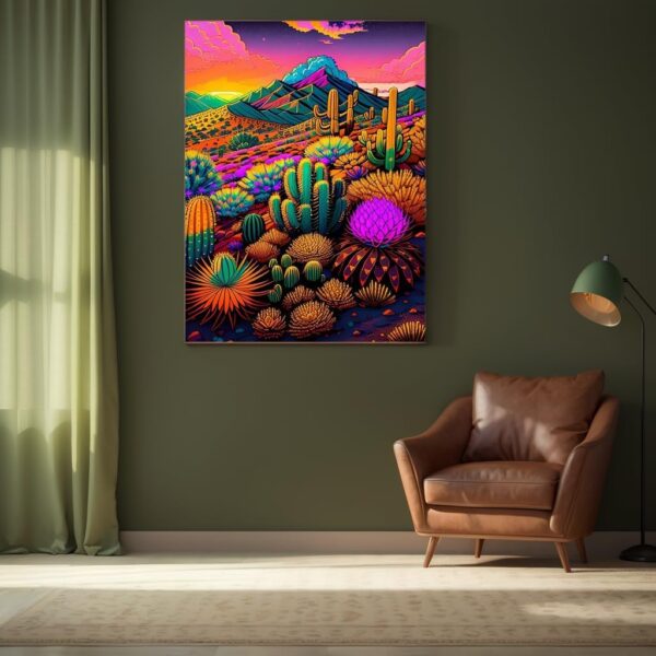 Mountain Cactus Flower Diamond Art Kits for Adults 3
