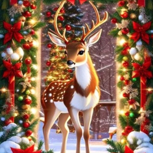 61L0nEbfKmL._AC_SL1000_ Christmas Diamond Art Kits,Deer Diamond Painting Kits for Adults Beginner